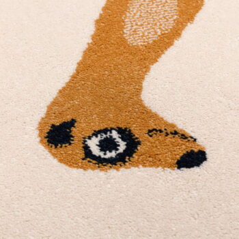Antialergénny detský koberec 170x120 cm Funny Meerkat - Yellow Tipi - Image 2