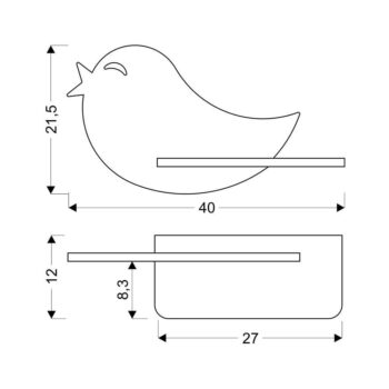 Ružové detské svietidlo Bird - Candellux Lighting – Obrázok 5