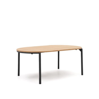 Okrúhly rozkladací jedálenský stôl v dekore duba ø 120 cm Montuiri – Kave Home - Image 4