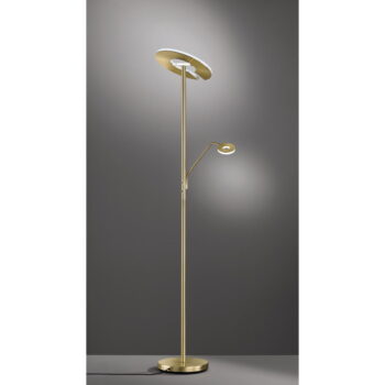 LED stmievateľná stojacia lampa v zlatej farbe (výška 180 cm) Dent – ​​Fischer & Honsel - Image 4