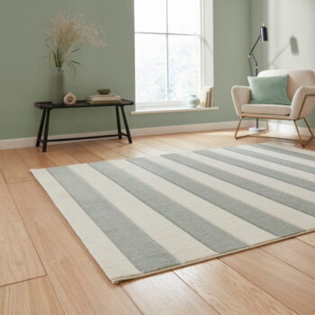 Koberec v mentolovej farbe 160x230 cm Cove Stripe – Catherine Lansfield - Image 3