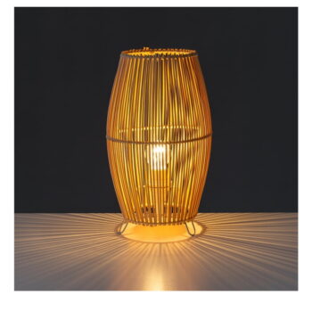 Bambusová stolová lampa v prírodnej farbe s bambusovým tienidlom (výška 29 cm) Natural Way – Casa Selección - Image 2