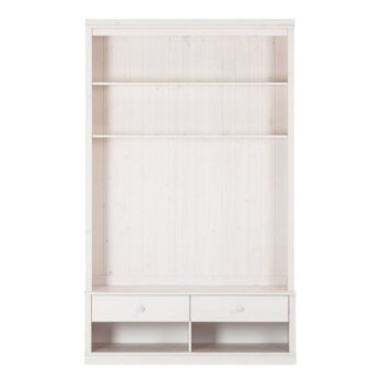 Biela TV zostava z borovicového dreva 140x223 cm Anita – Støraa