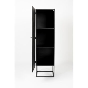 Čierna ratanová skrinka 40x145 cm Guuji - White Label - Image 7