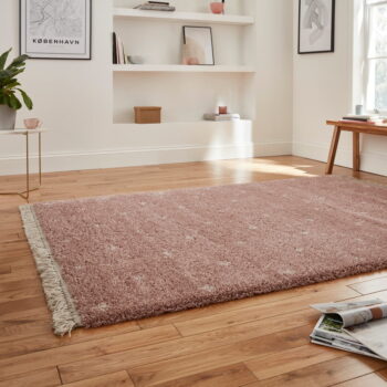 Ružový koberec Think Rugs Boho Dots, 120 x 170 cm – Obrázok 3
