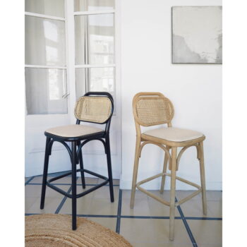 Barová stolička z dubového dreva v prírodnej farbe (výška sedadla 65 cm) Doriane – Kave Home - Image 3