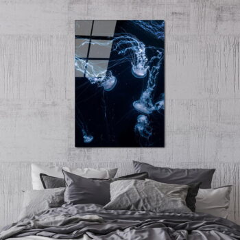 Sklenený obraz 70x100 cm Jelly Fish - Wallity - Image 4