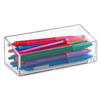 Priehľadný stohovateľný box iDesign Clarity, 15 x 6 cm – Obrázok 5