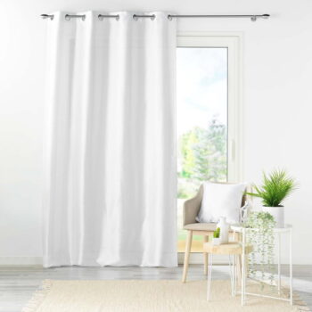 Biely saténový záves 140x240 cm Shana – douceur d'intérieur - Image 4