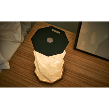 Čierna LED stolová lampa (výška  18 cm) Twist Hexagon – Gingko – Obrázok 2