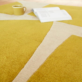 Okrovožltý ručne tkaný koberec z recyklovaných vlákien 200x290 cm Romy – Asiatic Carpets - Image 5