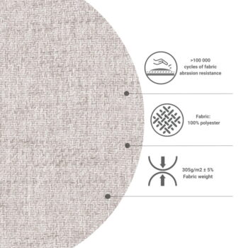 Béžová boxspring posteľ s úložným priestorom 200x200 cm Imagine – Maison de Rêve - Image 4