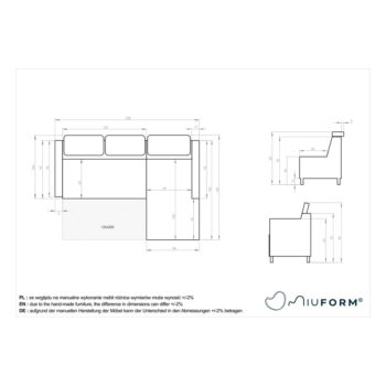 Béžová rozkladacia rohová pohovka (ľavý roh) Sweet Harmony – Miuform - Image 3