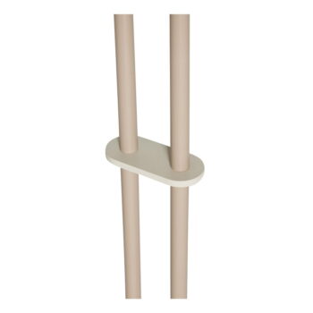 Béžová stojacia lampa so skleneným tienidlom (výška 165 cm) Come – Hübsch – Obrázok 6