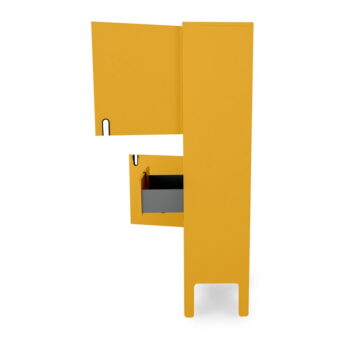 Žltá knižnica Tenzo Uno, výška 176 cm – Obrázok 5