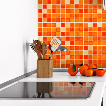 Súprava 9 dekoratívnych samolepiek na stenu Ambiance Mosaics, 10 × 10 cm