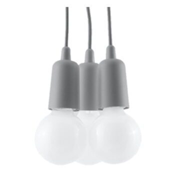 Sivé závesné svietidlo ø 15 cm Rene – Nice Lamps - Image 9