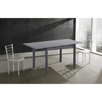 Rozkladací jedálenský stôl so sklenenou doskou 70x110 cm Fast – Tomasucci - Image 4