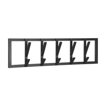 Čierny kovový nástenný vešiak Frame – LABEL51 – Obrázok 2