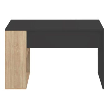 Čierny pracovný stôl v dekore duba 114x50 cm Yale - TemaHome - Image 2