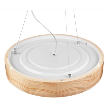 Svetlohnedé závesné svietidlo so skleneným tienidlom ø 47 cm Eveline – LAMKUR - Image 6