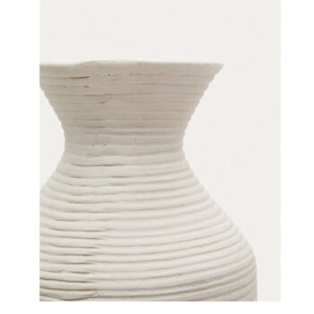 Krémová ručne vyrobená vysoká váza (výška 72 cm) Pria – Kave Home - Image 3