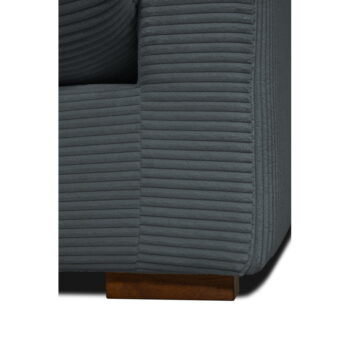Sivá menčestrová pohovka 220 cm Comfy – Scandic - Image 6