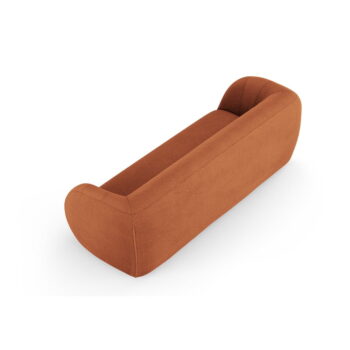 Oranžová pohovka z textílie buklé 230 cm Essen – Cosmopolitan Design - Image 3