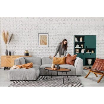 Svetlosivý modul leňošky k pohovke Bonami Selection Fairfield, ľavý roh – Obrázok 3