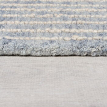 Svetlomodrý ručne tkaný vlnený koberec 80x150 cm Memphis Wool – Flair Rugs - Image 5