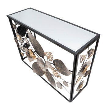 Čierny konzolový stolík 42x112 cm Glam Dark – Mauro Ferretti - Image 3