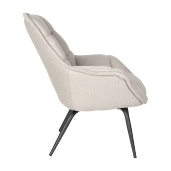 Svetlosivé kreslo Comfortable – White Label – Obrázok 4