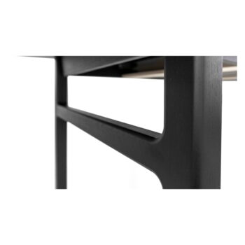 Rozkladací jedálenský stôl s prídavnou doskou v dekore duba 90x180 cm Curved – Woodman - Image 5