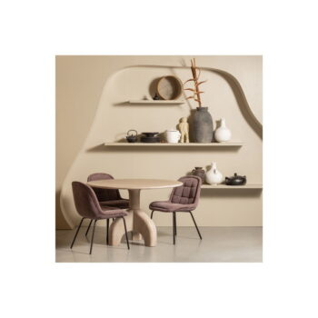 Zamatové jedálenské stoličky v levanduľovej farbe v súprave 2 ks Crate – BePureHome - Image 7