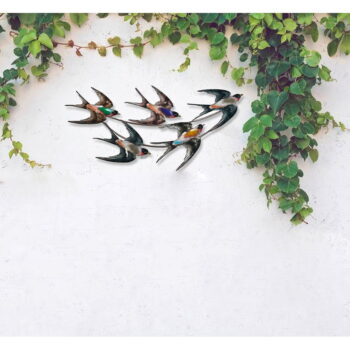 Kovová záhradná dekorácia Swallows – Garden Pleasure – Obrázok 2
