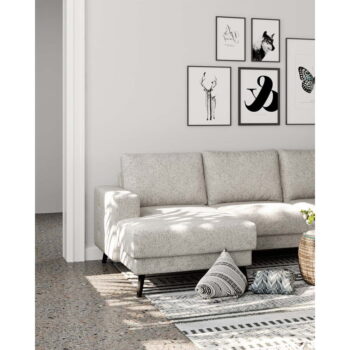 Krémovobiela rohová pohovka (pravý roh) Fynn – Ghado – Obrázok 4