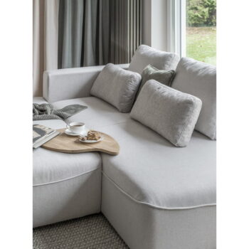 Krémovobiela rozkladacia rohová pohovka (do "U") Homely Tommy – Miuform - Image 3