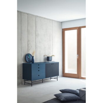 Čierno-modrá komoda Teulat Punto, šírka 150 cm - Image 7