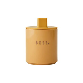 Horčicovožltý detský hrnček Design Letters Mini Boss - Image 2