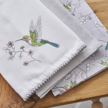 Utierky, chňapka a poklop na čajovú kanvicu v súprave 5 ks Hummingbirds – Cooksmart ® - Image 4