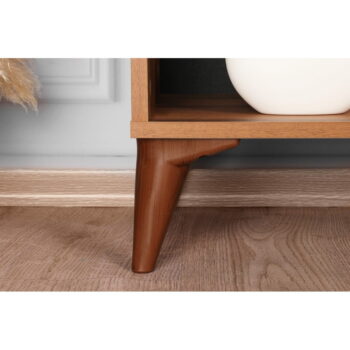TV stolík v dekore orecha v prírodnej farbe 100x54 cm Zisino – Kalune Design – Obrázok 11