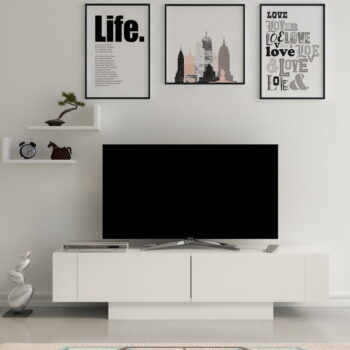 Biela TV zostava 150x42 cm Matera – Zena Home - Image 2