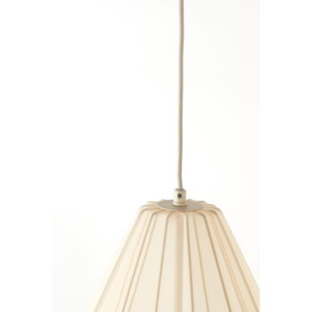 Béžové závesné svietidlo s textilným tienidlom ø 38 cm Itela – Light & Living - Image 5