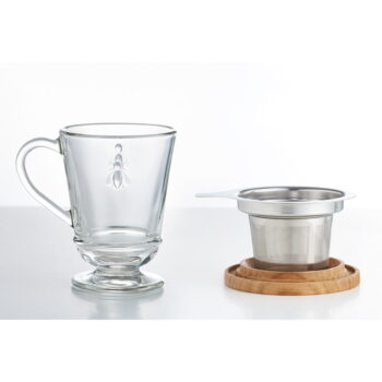 Sklenený hrnček so sitkom 270 ml Abeille – La Rochére - Image 5