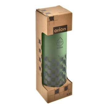 Zelená sklenená fľaša 600 ml Šachovnica – Orion - Image 5