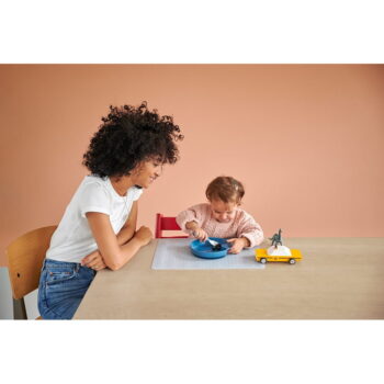 Plastové detské lyžičky v bielej a svetloružovej farbe v súprave 2 ks Flowers & butterflies – Mepal – Obrázok 3