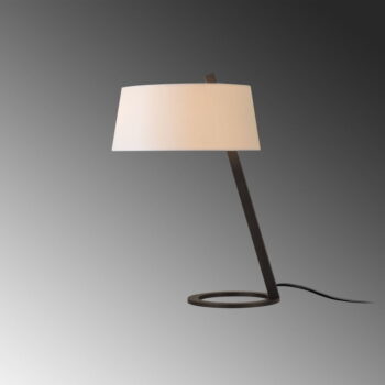 Bielo-čierna stolová lampa (výška 55 cm) Salihini – Opviq lights – Obrázok 4
