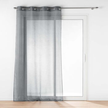 Sivá voálová záclona 140x240 cm Lissea – douceur d'intérieur