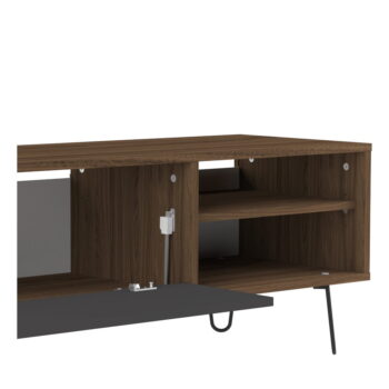 Antracitovo-hnedý TV stolík v dekore orecha 165x44 cm Aero – TemaHome - Image 10