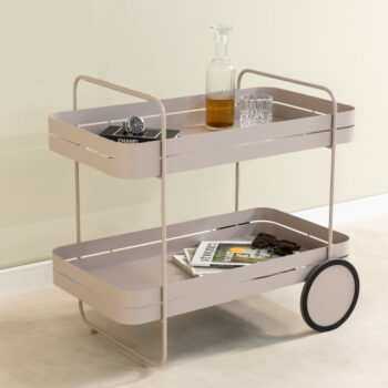 Kovový servírovací stolík na kolieskach 74x42 cm Gin & Trolley – Spinder Design – Obrázok 2
